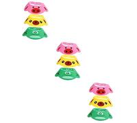 SHOWERORO 9 Piezas Gorro De Champú Para Bebés Champú Ducharse Estera Agua Juguete De Baño Gorro De Baño Gorra De Champú De Dibujos Animados Visera De Ducha Pequeño Lavar Taza Eva