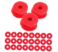 SHOWERORO 90 Almohadillas De Fieltro para Piano, Arandelas De Repuesto Compatibles con El Riel Frontal De del Teclado, Piezas De Reparación Reguladoras, Color Rojo