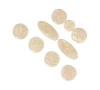 SHOWERORO 9piezas Botones Para Saxofón De Concha Natural Accesorios De Teclas Para Saxofón Tenor y Soprano y Elegantes La De
