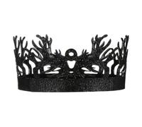 SHOWERORO Accesorio Medieval para Cumpleaños de Aleación Vintage Negra y Cosplay para Hombres en Bodas y Teatro