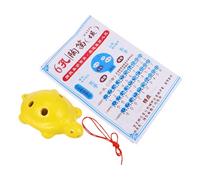 SHOWERORO Adorable Flauta Ocarina Con Diseño De Para Principiantes Y Estudiantes Porcelana Blanca Juego De 1 Estilo Aleatorio