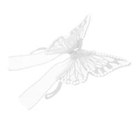 SHOWERORO Adorno para Botellas de Vino Alas de Insecto Mini Decoración Navideña de Gasa Perlas y Pedrería Accesorio Festivo para Ambiente Cálido en Fiestas y Eventos