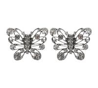 SHOWERORO Adornos para Zapatos de Boda Clips de Alas de Cristal Clips de Gemas de Imitación para Zapatos Altos Accesorios de Joyería para Novias Diseño Desmontable para Hebillas de Boda