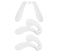 SHOWERORO Almohadillas Nasales de Silicona Blandas en Forma de U para Gafas Infantiles 3 Piezas Antideslizantes Tornillo de Fijación Doble Orificio Repuesto Cómodo para Puente Nasal