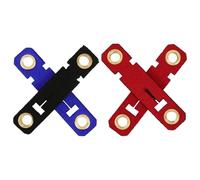 SHOWERORO Anillos para Patas de Loro Reutilizables 4 Juegos Colores Azul, Rojo y Negro Tamaño 6 Protector de Piel Sintética para Aves, Adecuado para Identificación y Manejo en