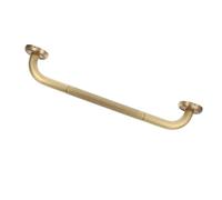 SHOWERORO Barra de Apoyo para Ducha y Baño para Personas Mayores Barra Antideslizante de Latón Acabado Antiguo Soporte Fijo de Pared para Seguridad y Accesibilidad en Baño