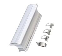 SHOWERORO Barra Deslizante para Guitarra Eléctrica de 76 Mm en Acero Inoxidable Resistente Oxidación 4 Púas Metálicas Plateadas, Accesorio Profesional para Slide Guitarra y Equipo Musical