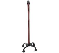 SHOWERORO Bastón de Cuatro Patas de Aleación de Aluminio para Caminar Mango Ergonómico y Base Antideslizante, Estable y Seguro para Personas Mayores Discapacidad