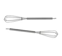 SHOWERORO Batidor Manual de Acero Inoxidable para Tintes de Peluquería, 2 Piezas Compacto y Ligero para Mezclar Crema de Cabello en Salón y Uso Doméstico