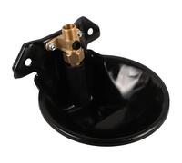 SHOWERORO Bebedero Automático para Ganado Válvula de Cobre, Cuenco de Acero Reforzado para Ovejas y Vacas, Dispensador de Agua Grande para Uso en Granja, Abrevadero Exterior Resistente