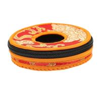 SHOWERORO Bolsa De Almacenamiento Para Campana Tibetana Mediana De 10 Cm, Funda Portátil De Poliéster Resistente Al Desgarro Cremallera, Adecuado Para Meditación, Viajes y Actividades Al Aire