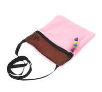 SHOWERORO Bolsa Transportadora Portátil para Pequeñas Transportín Transpirable de Algodón para Hámster y Conejo de Ventana de Malla Color Rosa