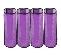 SHOWERORO Botas de Malla para Patas de Caballo 4 Piezas Barras de Soporte Integradas, Fácil de Poner y Resistentes, Accesorio Profesional para Protección en Campo Púrpura