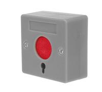 SHOWERORO Botón de Llamada de Alarma de Emergencia con Activación Instantánea y Plástico Resistente para Hospitales y Hogares, Incluye Llave Manual para Pacientes y Personas Mayores