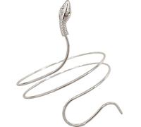 SHOWERORO Brazalete de brazo serpiente plata elegante pulsera para mujer joyería manguito superior regalo original día madre fiesta