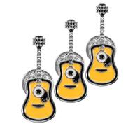SHOWERORO Broche de Guitarra Esmaltado Retro 3 Piezas Pin de Solapa Punk Vintage Accesorio Decorativo para Ropa Bolsos y Mochilas Estilo Original y Color Brillante