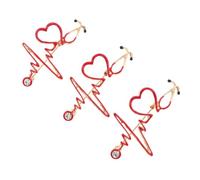 SHOWERORO Broche de Salud Diseño Electrocardiograma Médico Creativo y Decorativo para Ropa Profesionales Sanitarios Estilo Chic Único Adecuado Hospital Vida Diaria