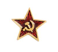 SHOWERORO Broche Pin Martillo Hoz Comunismo Aleación 4 Piezas Accesorio de Tela para Ropa Bolsos Sombreros Bufandas Hombres Mujeres Decoración