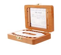 SHOWERORO Caja De Madera Para Dientes De Niño Niña y Recuerdos Almacenaje Para Primer Diente y Cabello Caja Conservadora Para Niño Niña y Niñas Para Nuevos Padres