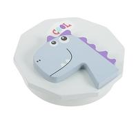 SHOWERORO Caja De Recuerdos De Dientes De Leche De Madera Contenedor Para Dientes Perdidos De Niño Niña Souvenir Práctico y Decorativo Para Bebés Diseño De Dinosaurio Azul