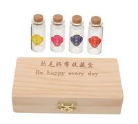 SHOWERORO Caja Para Dientes De Leche De Madera y Organizador Para Guardar Dientes De Leche y Recuerdos De Protector De Conmemorativo