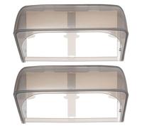 SHOWERORO Caja para Enchufe Exterior 2 Piezas, Cubierta Protectora Resistente Intemperie para Tomacorrientes Eléctricos, Tapa Doble Extensible Color Negro, Adecuado para Carga de