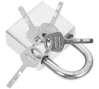 SHOWERORO Candado de Acero Inoxidable 304 de 30 Mm, Resistente al Óxido Agua, con Llave, Diseño Compacto para Uso Diario en Puertas, Ventanas y Taquillas, Seguridad Estilo Estilo Aleatorio