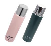 SHOWERORO Cepillo de Viaje Retráctil 2 Piezas para Mujer Peine Portátil Redondo para Cabello Rizado y Liso Compacto para Bolso Secado Aire y Peinado Delicado Colores Rosa y Verde Oscuro