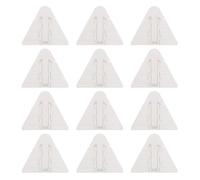 SHOWERORO Cerraduras de Seguridad para Puertas y Ventanas Corredizas, 12 Piezas de Plástico Blanco para Proteger Prevenir Lesiones en Dedos, Uso Amplio