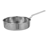 SHOWERORO Cesta Vaporera de Acero Inoxidable 25 Cm Asa Plegable para Cocinar al Vapor Arroz, Albóndigas y Verduras, Inserción Metálica para Olla, Utensilio de Cocina y Duradero