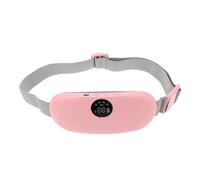 SHOWERORO Cinturón Calentador Menstrual con Vibración y Material de Silicona para Abdomen y Cintura, Diseño Delgado y Ligero Adecuado para Aliviar el Trabajo o Viaje