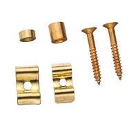 SHOWERORO Clavijas de Afinación de Guitarra Hebilla de Cuerda de Guitarra Guía de Árbol de Cuerdas Dispositivo de Cuerda Principal Botón de Cuerda de Guitarra de Metal Color Dorado Fácil Instalación