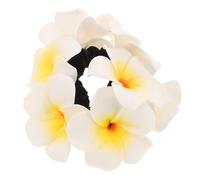 SHOWERORO Coletero Espuma Flor de Plumeria Diadema Floral Hawaiana para Mujer Cabello Grueso Accesorios para Peinar Adecuado para Bodas Fiestas y Playa Gomas Pelo Bandas