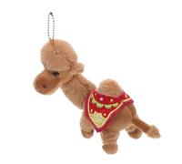 SHOWERORO Colgante de Camello encantos de Camello Collar de Camello Animales del Desierto marioneta de Avestruz Camello de Peluche Keychains de Animales Lindos Llaves algodón