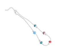 SHOWERORO Collar Colgante de Hongos Coloridos Accesorio Creativo para Mujer Cadena Delicada para Cuello Joyería Casual y Obsequio Original Diseño Llamativo y Versátil