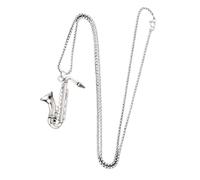 SHOWERORO Collar Colgante para Hombres Estilo Hip Hop, Cadena de Acero Inoxidable Resistente, Diseño Creativo de Cadena Suéter, Accesorio Unisex para Ropa Urbana, Joyería Masculina