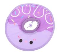 SHOWERORO Collar Isabelino para Mascotas Tipo Donut Ajustable y Flexible Talla M para Perros y Gatos de 8-10 Lbs Protector Quirúrgico Postoperatorio Antillamidos y Mordiscos