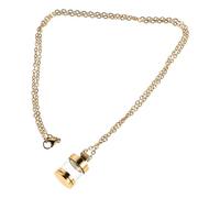SHOWERORO Collar Urna de Cenizas de Acero Inoxidable Colgante de Vidrio Transparente Abrible y Cadena de 60 Cm para Hombre y Mujer, Joyería Conmemorativa Versátil