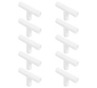 SHOWERORO Conector en T Fácil Instalación y Reparación de Plástico Blanco Diámetro Interior 19mm, Paquete de 10 Piezas para Postes de Tienda Canopy para Uso al Aire Libre