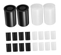 SHOWERORO Contenedor de Película para Cámara 20 Piezas Botes de Plástico PE Tapa Almacenamiento Portátil para Carretes de Película Botones Anillos Objetos Pequeños para Fotógrafos y Viajeros