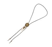 SHOWERORO Corbata Bolo Vintage para Hombre y Mujer Collar Largo Estilo Vaquero Colgante de Diente Cadena para Suéter Hipoalergénica Accesorio Boho Occidental para Fiestas y Uso Diario