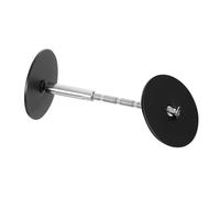 SHOWERORO Cubierta de Mirilla para Puerta 30 MM Placa de Relleno de Pomo de Acero Inoxidable Negro Protector de Orificio para Puerta de Madera y Seguridad Placa de Reparación para