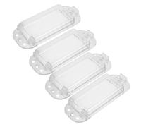 SHOWERORO Cubierta Protectora Transparente para Interruptores de Luz 4 Unidades Resistente Humedad Segura contra Activaciones Accidentales Adecuado para Hogar y Oficina Protección para