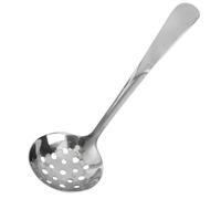 SHOWERORO Cuchara Sopera Mango Largo y Diseño Pieza de Acero Inoxidable 304 Redonda y Bien Pulida para Servir Sopa en Cocina y Restaurante