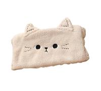 SHOWERORO Diadema Cuidado Piel Orejas de Gato Color Café Claro Banda Elástica para Maquillaje y Lavado Facial Accesorio Ligero y Flexible para Mujer Diademas Bonitas para Spa y Cuidado