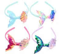 SHOWERORO Diademas con Diseño de Pez y Lentejuelas, Adorno la Cabeza para Fiesta de Verano, Cómodas y Seguras para Carnavales y Presentaciones