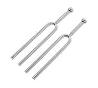 SHOWERORO Diapasones para Guitarra Accesorios Musicales Prácticos Afinación Precisa y Tono Claro de Tono Estándar a 440hz 2 Piezas de Aleación de Aluminio Plata