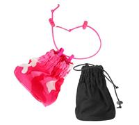 SHOWERORO Difusor Plegable para Secador de Pelo 2 Piezas Funda de Lona Negra y Rosa para Cabello Húmedo y Seco Estuche Organizador Portátil para Salón Viaje y Uso Doméstico