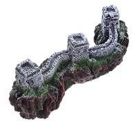 SHOWERORO Figura en Miniatura Gran Muralla China en Resina Ligera y Resistente al Clima, Adorno Arquitectónico Chino para Decoración Interior y Paisajismo Exterior