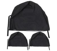 SHOWERORO Funda Protectora para Cubo de 55 Galones de Tela Oxford 210d con Cordón de Cierre, Resistente a Lluvia y Nieve, Paquete de 3, Cubierta Antipolvo para Uso Exterior Industrial